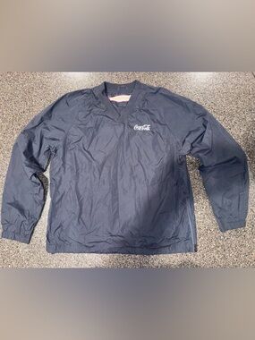 Vintage Coca-Cola Windbreaker Pullover Size Large, Check Photos For Measurement